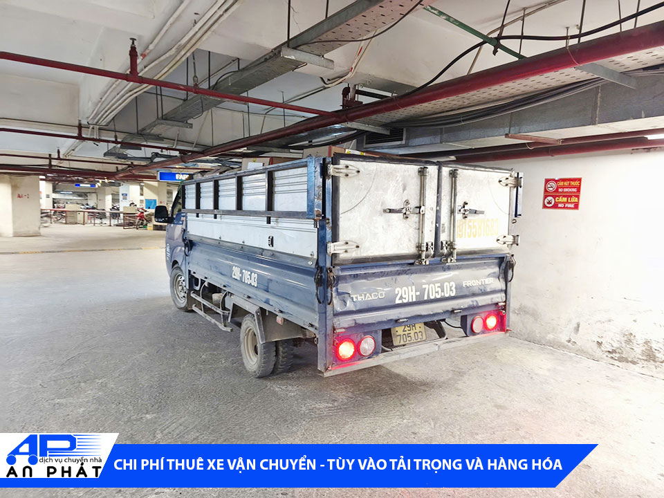 Chi phí thuê xe vận chuyển