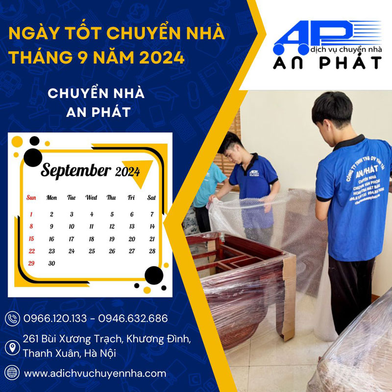 Ngày tốt chuyển nhà tháng 9 năm 2024