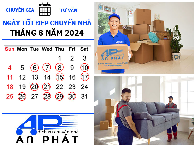 Xem ngày đẹp chuyển nhà nhập trạch tháng 8 năm 2024