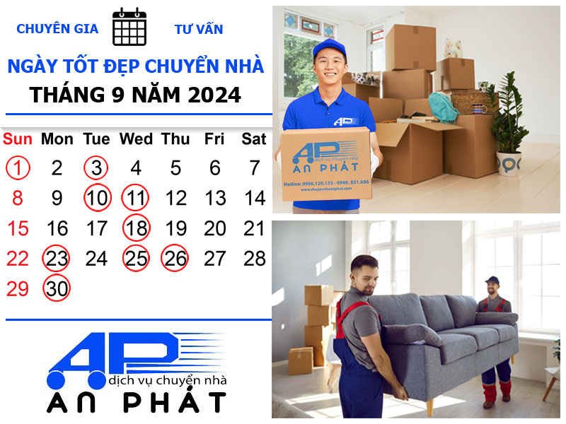 Ngày tốt chuyển nhà tháng 9 năm 2024