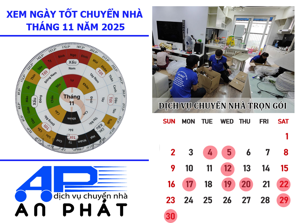 Xem ngày tốt chuyển nhà tháng 11 năm 2025