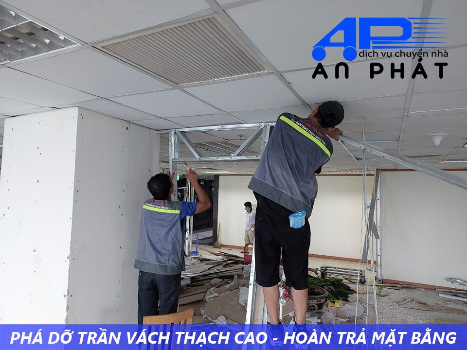 Dịch vụ phá dỡ trần vách thạch cao