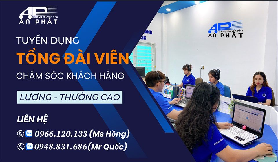 Công ty vận chuyển An Phát tuyển dụng nhân viên trực tổng đài