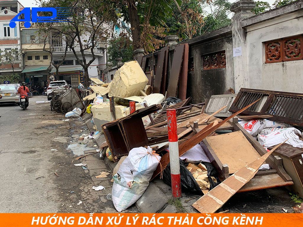 Cách xử lý đồ cũ vứt rác thải cồng kềnh